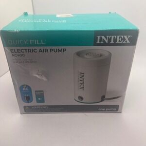 Intex Electric Air Pump AC400 Unisex OS White NEW AC Powered Quick Fill